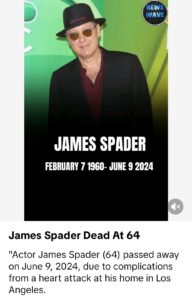 James Spader Heart Attack