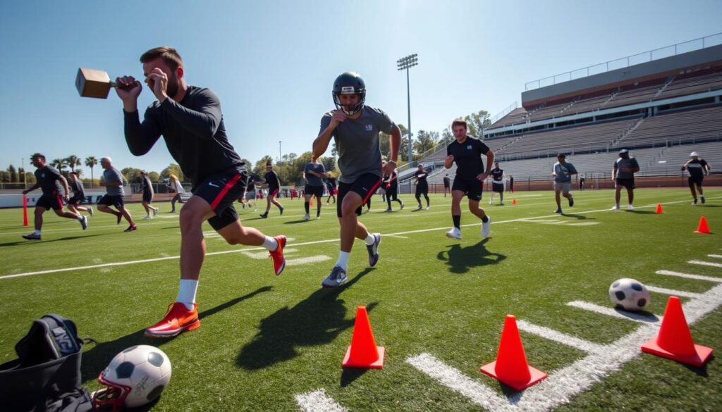 football workouts